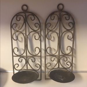 Metal candle holders